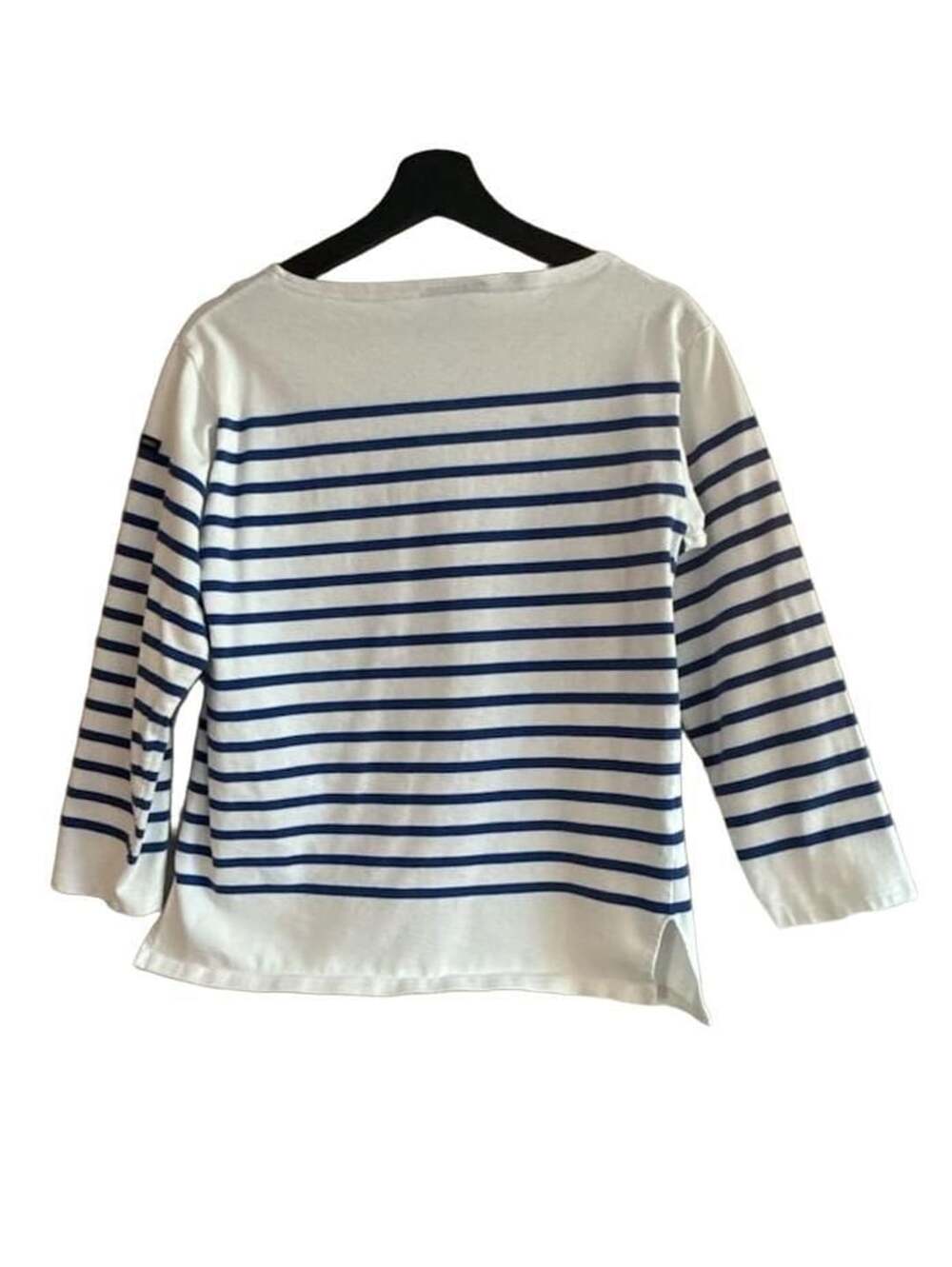 Saint James L'Atelier Made In France Striped Long Sleeve Boatneck Shirt - Picture 6 of 12